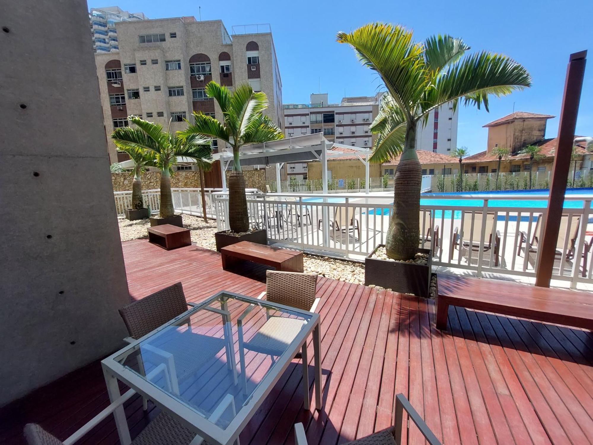 Appartement Book Santos Unlimited 817 Elegancia Vista Mar Extérieur photo